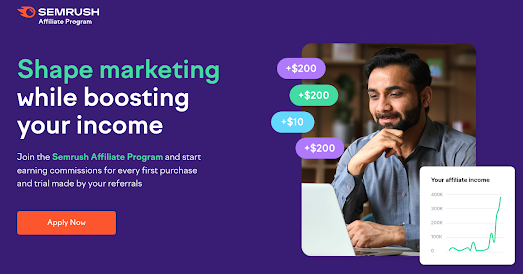 Programa Marketing de Afiliados-Semrush